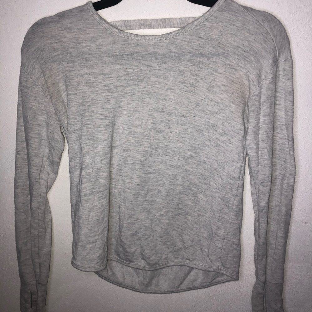 Athleta girl gray sweater